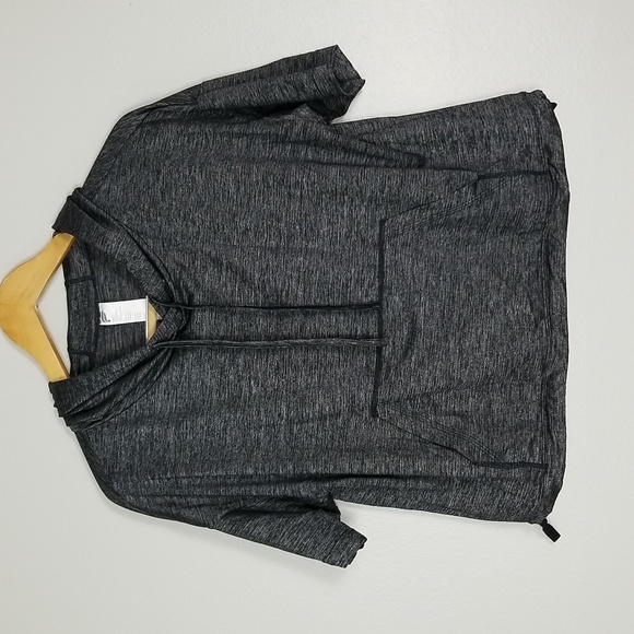 Fabletics Bea Short Sleeve Hoodie Black/Grey Small - Picture 6 of 16